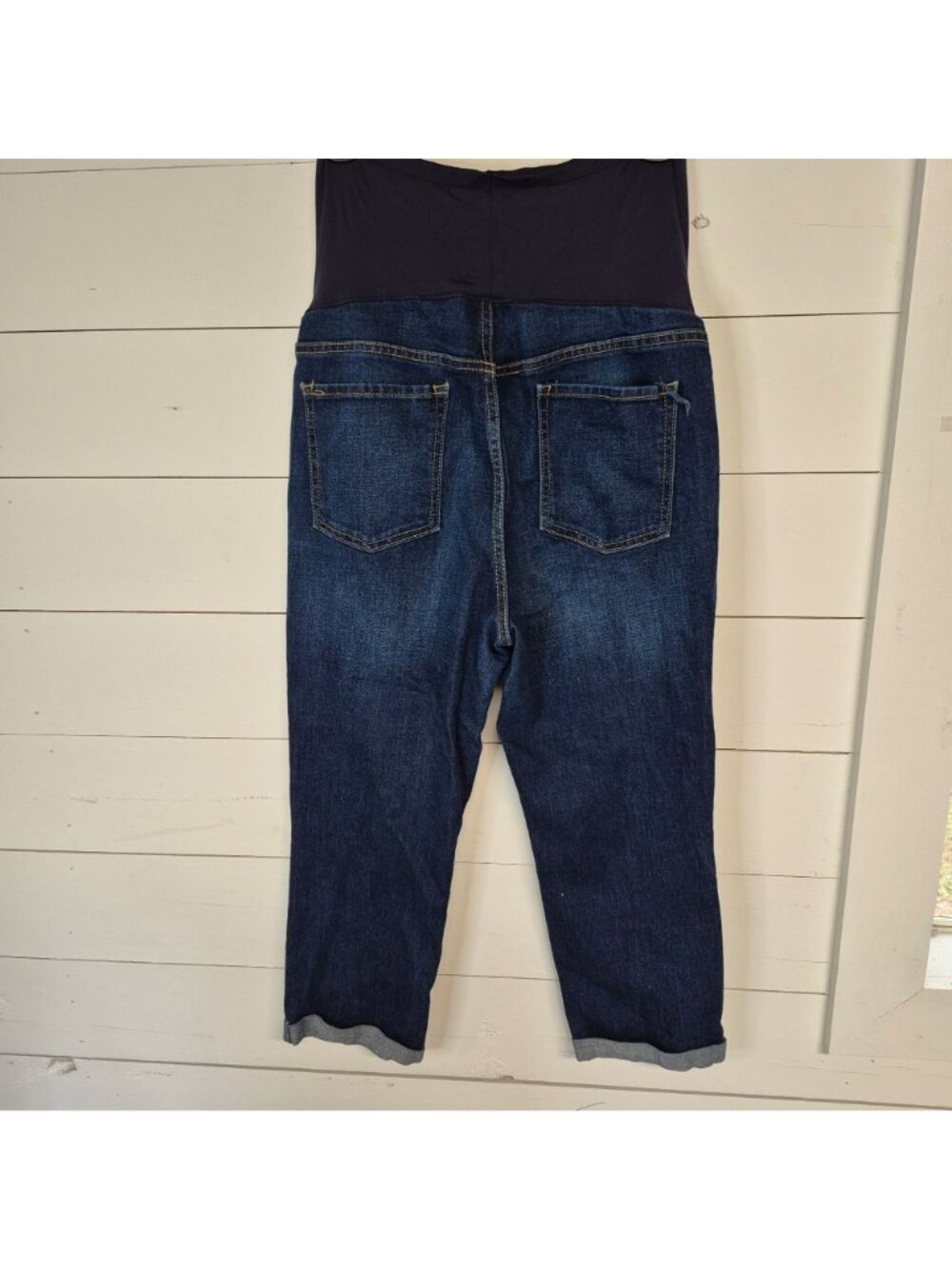 Old Navy Maternity Full Panel Denim Cropped Jeans Size 14 - Picture 5 of 7